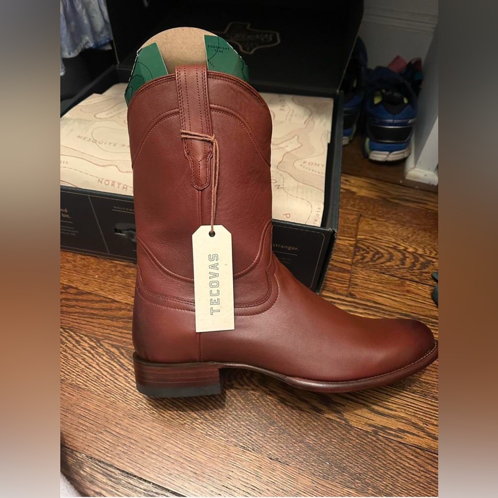 Tecovas The Earl 12 EE Goatskin Roper Cowboy Boot